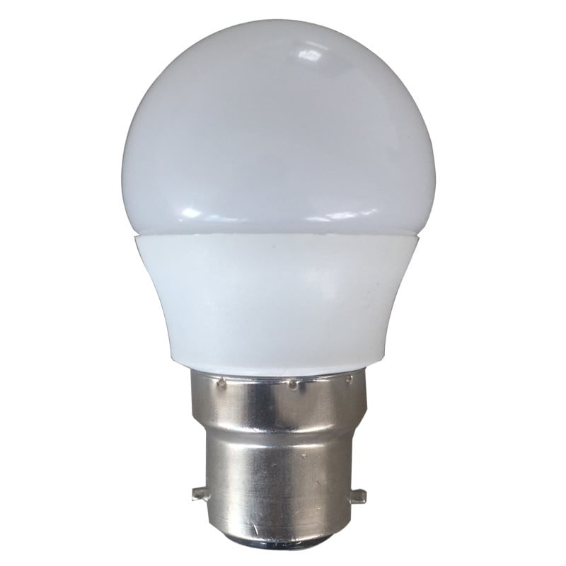 Димерна LED P45 малка лампа, 3W/5W, корпус от алуминий с пластмасово покритие, диаметър 45 мм, височина 75 мм, E27/B22 лампова основа
