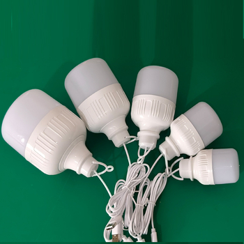 USB LED крушка, 5V ниско напрежение – къмпинг и нощна лампа