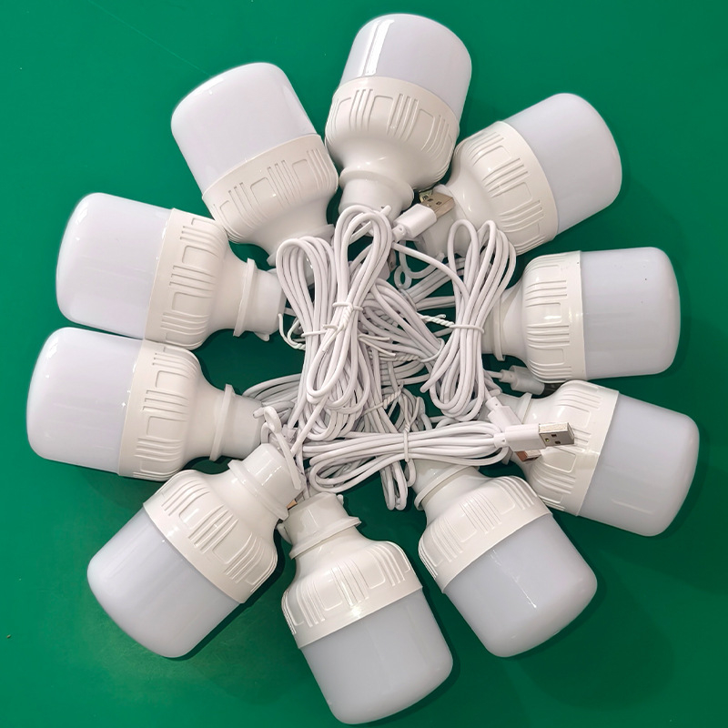 USB LED крушка, 5V ниско напрежение – къмпинг и нощна лампа