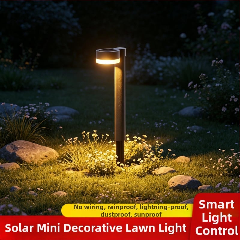 Lumină solară pentru exterior, lumini mini pentru sol, iluminare peisageră pentru gazon și parc, lumini decorative