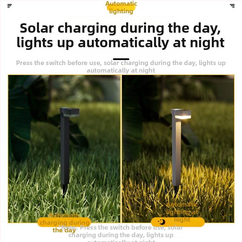 Lumină solară pentru exterior, lumini mini pentru sol, iluminare peisageră pentru gazon și parc, lumini decorative