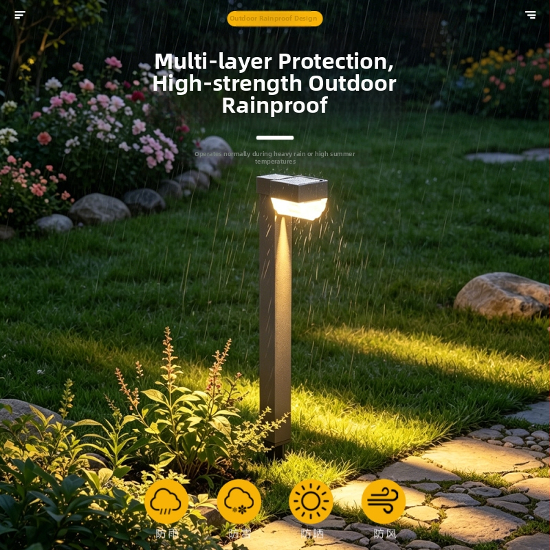 Lumină solară pentru exterior, lumini mini pentru sol, iluminare peisageră pentru gazon și parc, lumini decorative