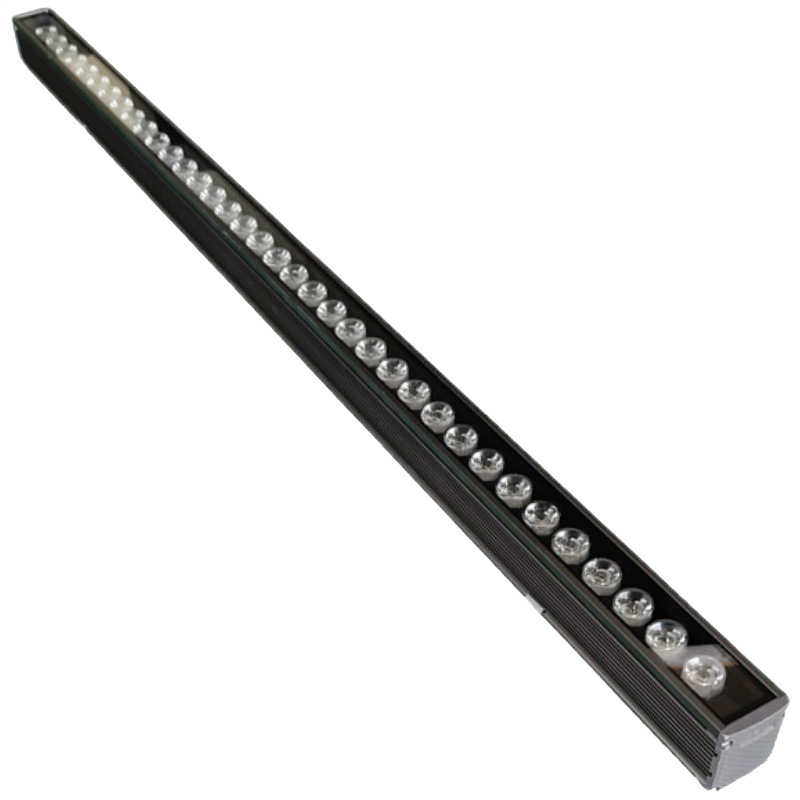 Εξωτερικό αδιάβροχο LED wall washer με πολύχρωμο περιγράμματος φωτισμό, μήκος 1000 mm, αλουμινένιο περίβλημα, γωνία δέσμης 30°