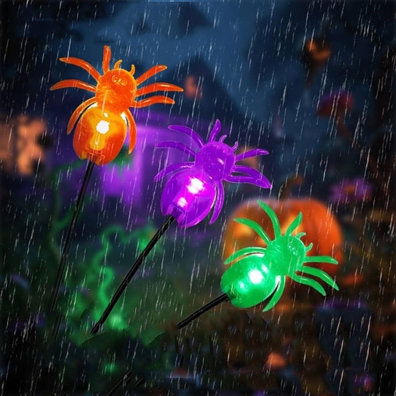 Vanjska vodootporna solarna svjetiljka u obliku pauka – Halloween dekoracija, strašna atmosfera, svjetiljka za tlo