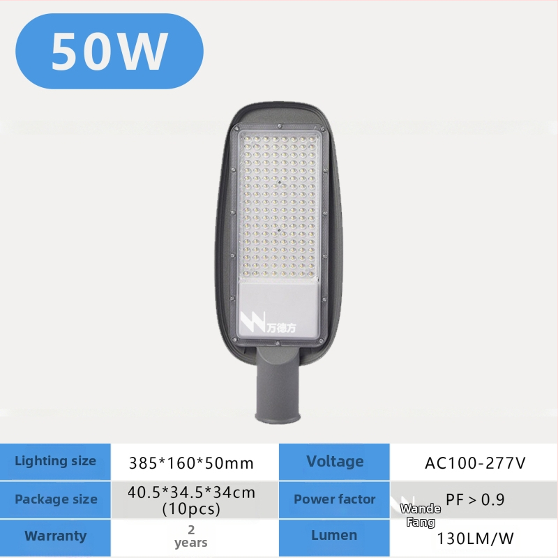 DOB γραμμικός LED φωτιστής δρόμου κεφαλή 200W, εξωτερικός φωτισμός υψηλής ισχύος, 13000 lm, 6000–6500K, IP65, γωνία δέσμης 120°, αλουμινένιο περίβλημα