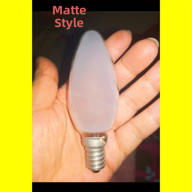 Malá žiarovka E14 v tvare sviečky, teplé žlté svetlo, 15W/25W/40W/60W, nestmievateľná, telo z hliníkovej zliatiny, domáci krištáľový luster