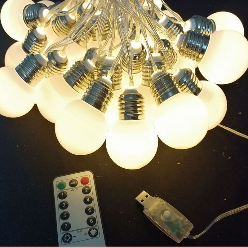 G50 LED niz za vanjsko kampiranje - dekoracija za šator, suncobran i dvorište