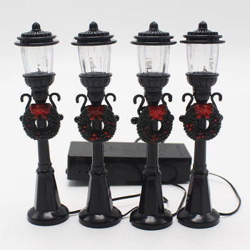Božićna mini ulična lampa, realističan ukrasni predmet za božićnu uličnu scenu