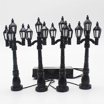 Božićna mini ulična lampa, realističan ukrasni predmet za božićnu uličnu scenu
