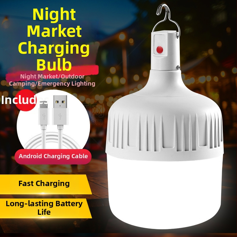 Nabíjateľná LED žiarovka so vstavanou batériou, pätica E14, 600 lm, 170° vyžarovanie, vodeodolná IP42, vonkajšie núdzové svetlo, úsporné, na výstavy