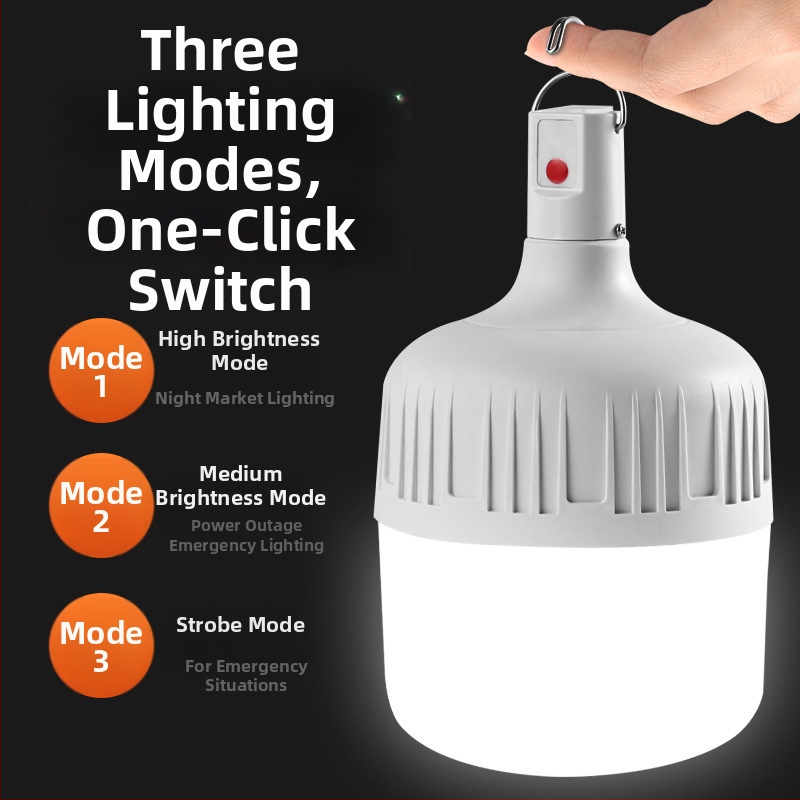 Nabíjateľná LED žiarovka so vstavanou batériou, pätica E14, 600 lm, 170° vyžarovanie, vodeodolná IP42, vonkajšie núdzové svetlo, úsporné, na výstavy