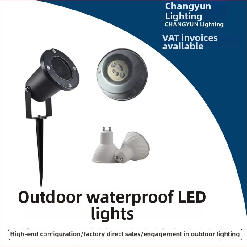 Αλουμινένιο LED φως εδάφους, αδιάβροχο IP65, GU10, 5W, σετ προβολείς κήπου