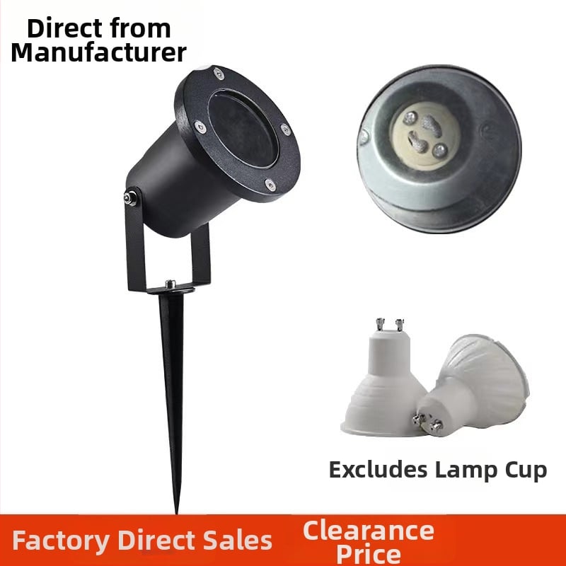 Αλουμινένιο LED φως εδάφους, αδιάβροχο IP65, GU10, 5W, σετ προβολείς κήπου