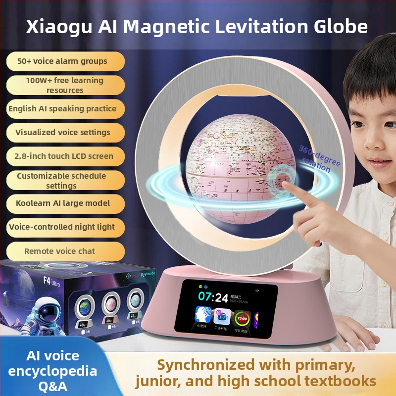 4-inčni globus s magnetskom levitacijom i AI pametnim zaslonom na dodir, edukativna igračka za uzrast 6–14 godina