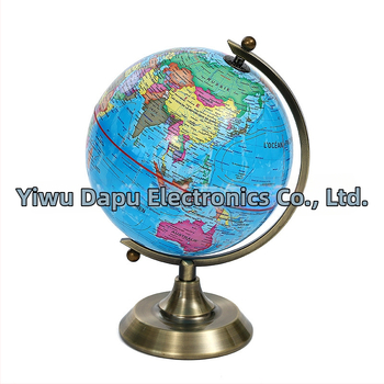 20 cm glóbus z ABS+PVC s 30 cm hliníkovým stojanom – vzdelávací glóbus