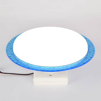 LED UFO οροφής με μπλε άκρη και PC σκιά, στρογγυλή, για οικία και επαγγελματική χρήση