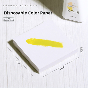 Papier na miešanie farieb na nechtové umenie, vodeodolný a olejoodolný, zahustený, trhací, obojstranný, jednorazový lepiaci papier na miešanie gélových farieb, multifunkčný maliarsky list