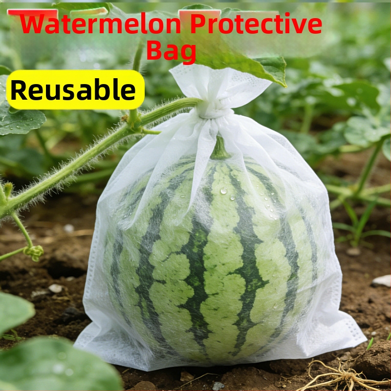 Netkané ovocné vrecko odolné proti hmyzu, vodeodolné, priedušné, priesvitné, so sťahovacou šnúrkou, na melón, kantalup a medovicu.