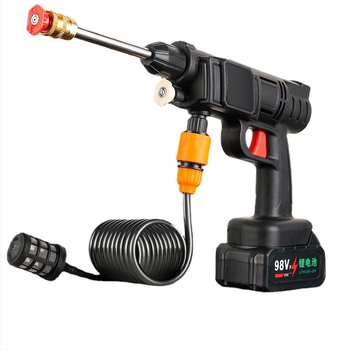 Multifunkčné vysokotlakové čerpadlo na umývanie áut s vodnou pištoľou, bezdrôtová domáca umývačka áut, náradie s lítiovou batériou, vysokoúčinné čistenie, tichá prevádzka