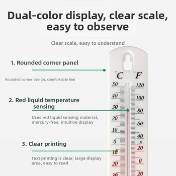 Domáci termohygrometer s vnútorným vlhkomerom a vysoko presným teplomerom pre poľnohospodárstvo, skleníky a chov.