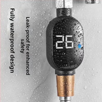 Teplomer do sprchy s LED displejom pre detskú kúpeľňu – univerzálny regulátor teploty batérie