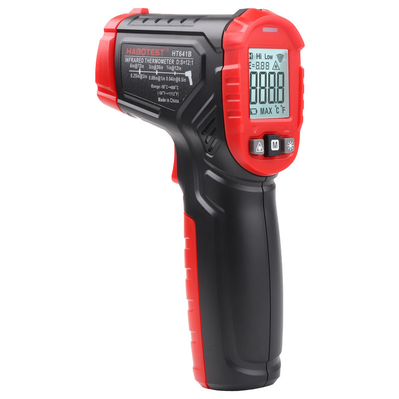Huabo HT641A/A+ B/B+ μη επαφικός υπέρυθρος βιομηχανικός θερμόμετρο, υψηλής ακρίβειας, πολυλειτουργικό