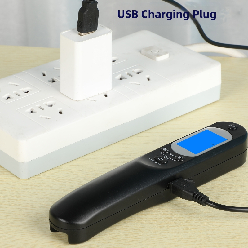 Skladací USB nabíjateľný teplomer na potraviny s nerezovou sondou do kuchyne a na grilovanie