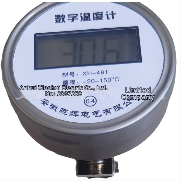 Digitálny bimetalový teplomer XH-481 s digitálnym displejom a univerzálnou meracou hlavicou