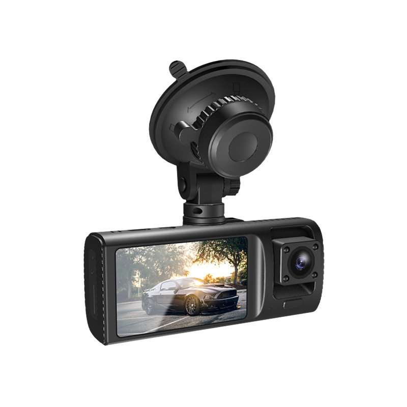 V20 dash cam με τρεις φακούς, 1080p νυχτερινή όραση, Wi‑Fi, εμπρός-και-πίσω καταγραφή, αντίστροφη προβολή