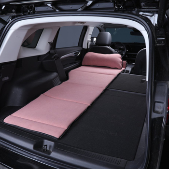 Μη φουσκωτό αυτοκινητικό κρεβάτι ταξιδιού για πίσω κάθισμα, επέκταση πλάκας και αναδιπλούμενο στρώμα πορτμπαγκάζ