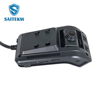Saitmei ADAS HD dash cam διπλού καναλιού αυτοκινήτου με εμπρόσθια και εσωτερική κάμερα, ανίχνευση κόπωσης, ευρυγώνια παρακολούθηση