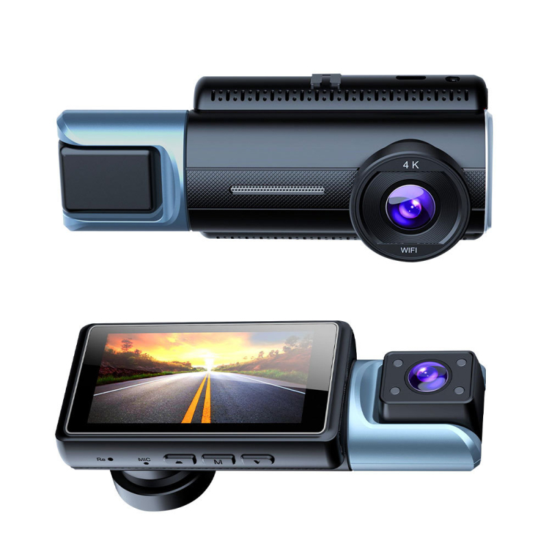 4K+ADAS auto kamera sa 3 leće (prednja i stražnja) i panoramskim noćnim vidom unutar vozila
