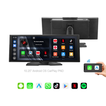 10,25-inčni dash cam s dvostrukim Wi-Fi, bežični CarPlay pametni zaslon i Android navigacija za automobil