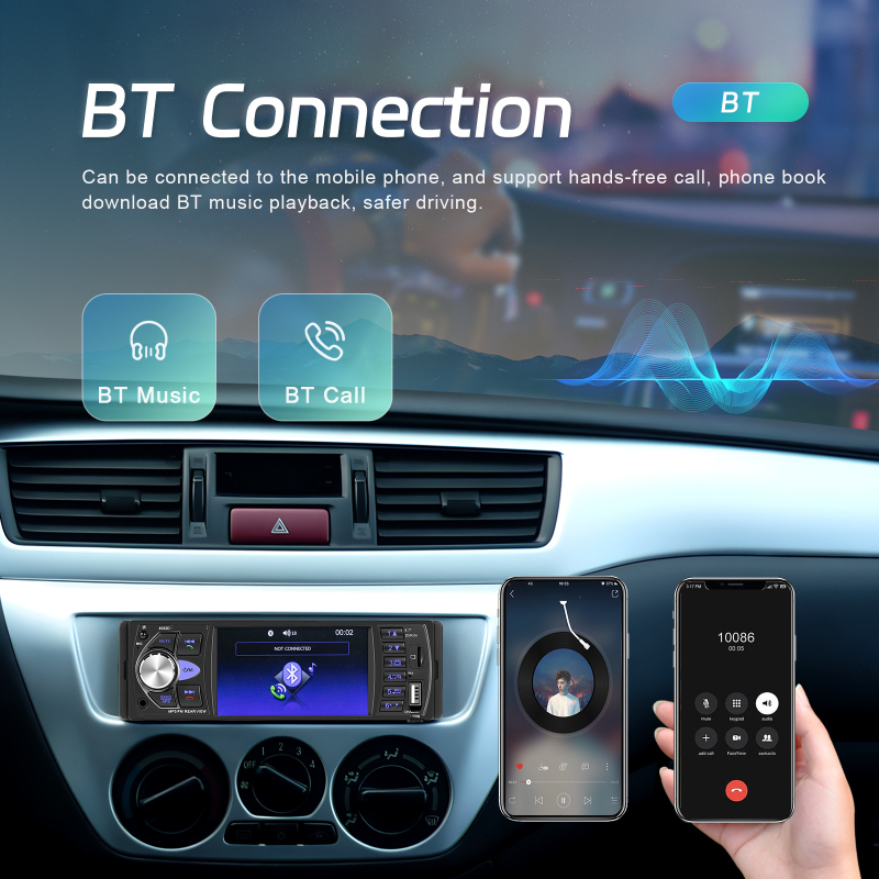 9-inčni auto GPS navigacijski sustav s bežičnim CarPlay i MP5 playerom, dvostruki DIN