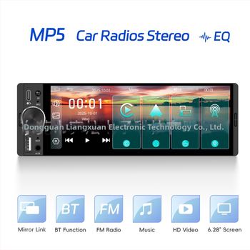 6,28-palcový MP5 prehrávač do auta s bezdrôtovým CarPlay, Android Auto, Bluetooth a navigačnou obrazovkou
