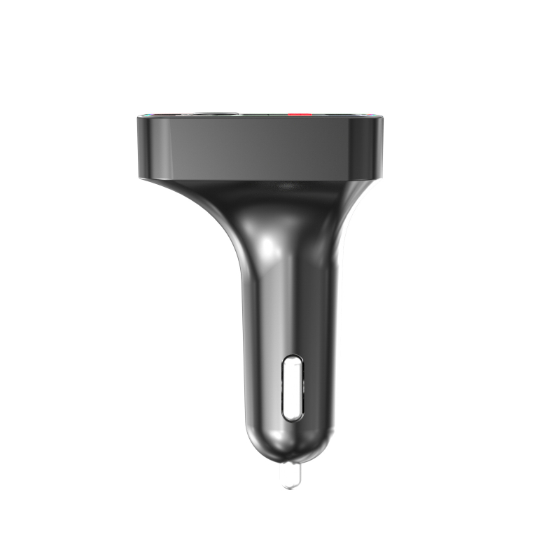 Αυτοκινητικό Bluetooth MP3 player με FM μετατροπέα και φως ατμόσφαιρας, 3.1A διπλό USB γρήγορη φόρτιση, δέκτης hands-free για κλήσεις
