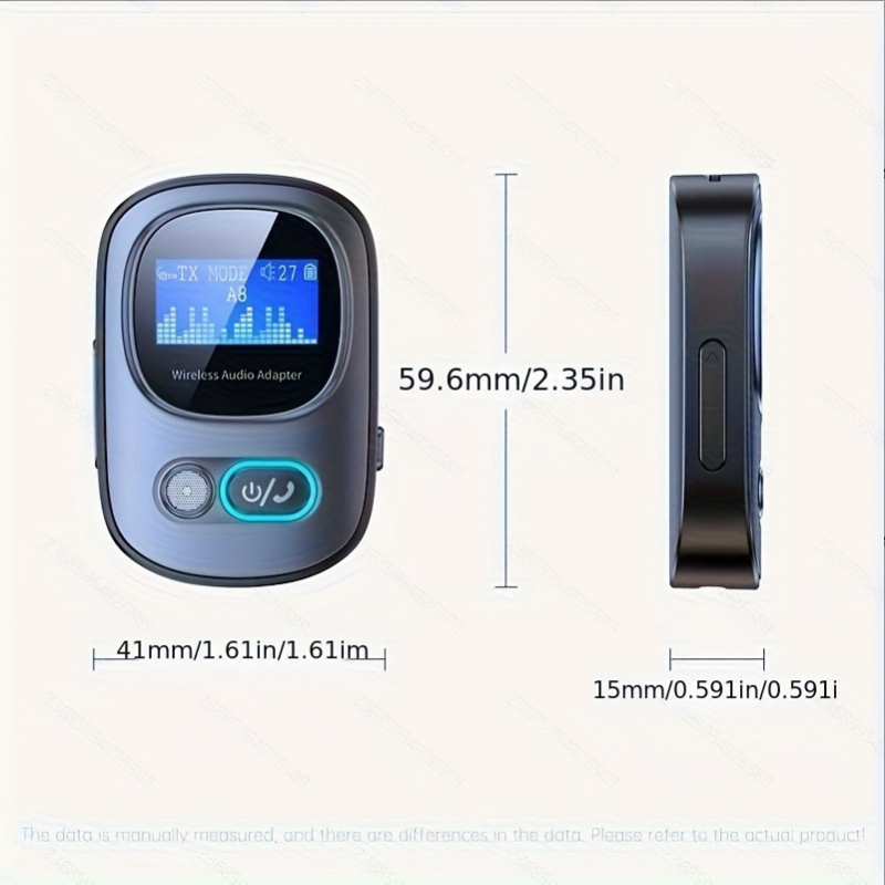 Bluetooth 5.4 adapter sa zaslonom, odašiljač za avionski TV, auto-prijemnik i MP3 player s TF kartom