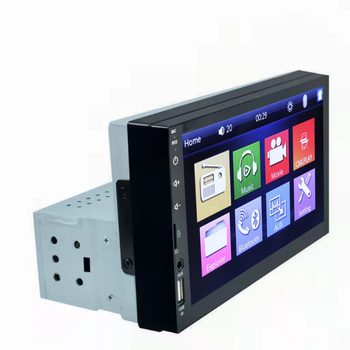 Auto head unit 7023D s Bluetoothom, FM i kamerom za vožnju unatrag, 7-inčni zaslon osjetljiv na dodir, MP5 player, Single-DIN