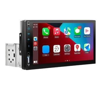 Auto head unit 7023D s Bluetoothom, FM i kamerom za vožnju unatrag, 7-inčni zaslon osjetljiv na dodir, MP5 player, Single-DIN