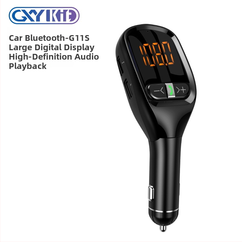 G11S MP3 player αυτοκινήτου με μεγάλη οθόνη ψηφιακή, μεταδότης FM, φορτιστής αυτοκινήτου και Bluetooth MP3
