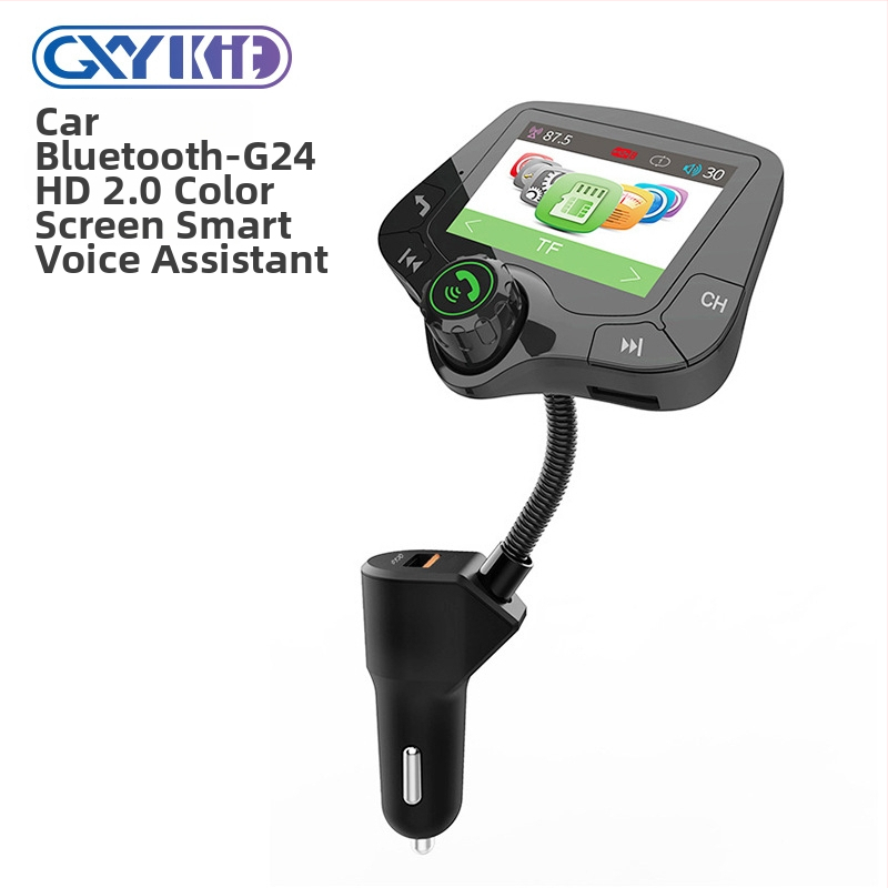 Automobilový MP3 prehrávač G24 s Bluetooth handsfree a FM vysielačom, 2,0-palcový farebný OLED displej