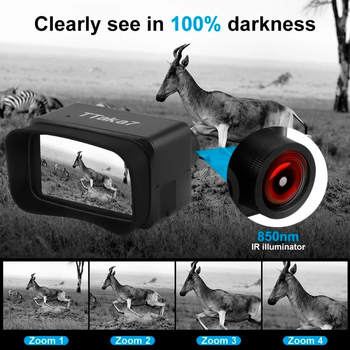 HD infracrveno noćno viđenje s binokularnom toplinskom slikom