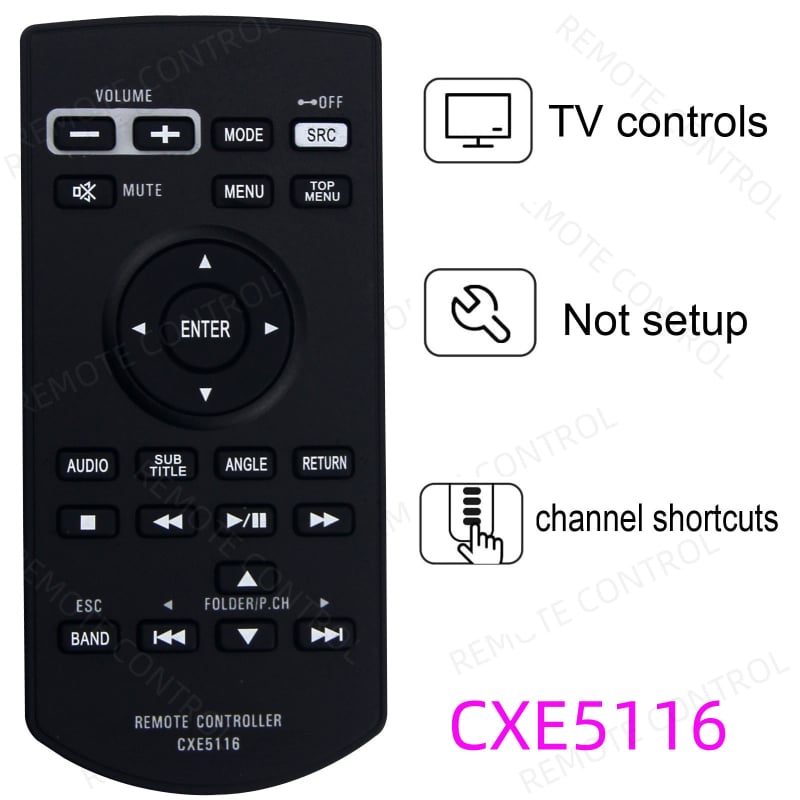 Daljinski upravljač CXE5116 za Pioneer auto DVD-player i pojačalo (AVHX-X2600BT, X4600BT)