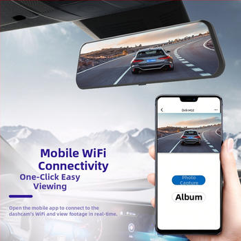 Y360° Πανοραμική 10 ιντσών 4K dash cam με CarPlay και προβολή οθόνης, εμπρός και πίσω διπλή καταγραφή