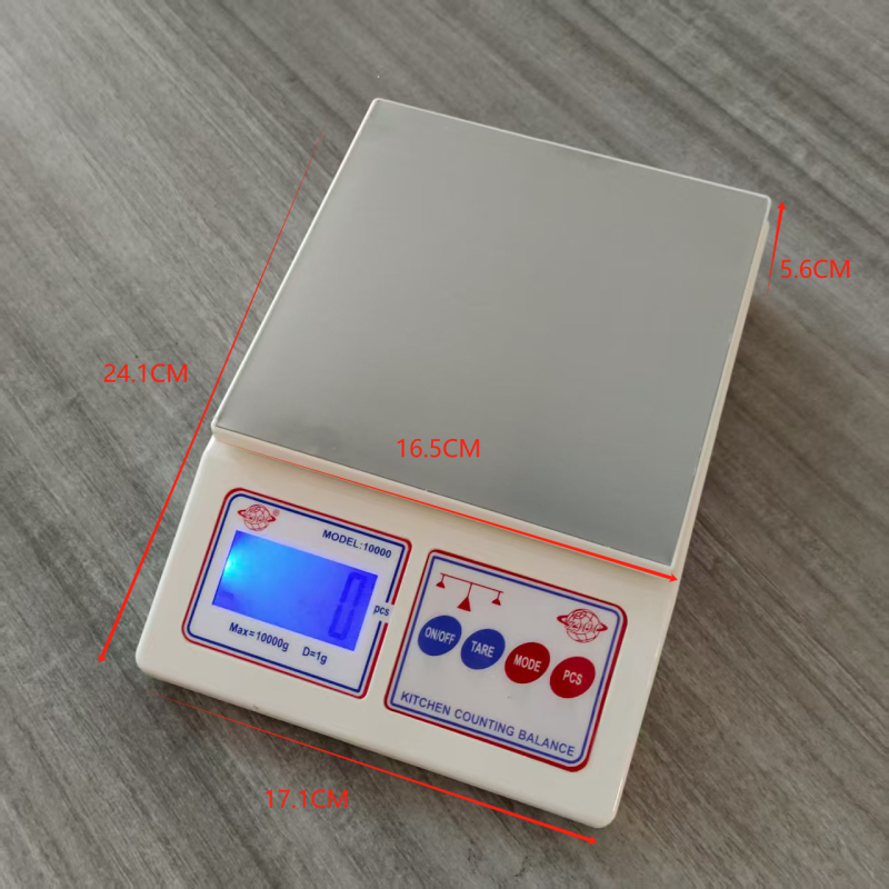 Επαναφορτιζόμενη ζυγαριά κουζίνας, 5 kg χωρητικότητα, ακρίβεια 1 g, αδιάβροχη, συμπαγής, για οικιακή χρήση και μικρές επιχειρήσεις