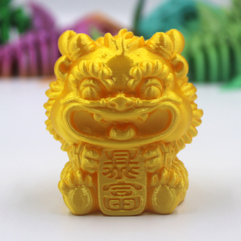 Micuțul leu norocos pentru mașină, ornament imprimat 3D pentru noroc și bogăție, mascotă creativă, cadou norocos