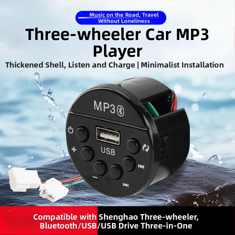 Prehrávač hudby do auta s MP3, rádiom, Bluetooth a USB – kompatibilný s hlavnou jednotkou Shenghao