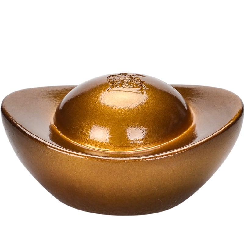 Tea Pet care își schimbă culoarea – lingou de aur din rășină, ornament pentru masă de ceai, prosperitate și noroc, decor creativ pentru ceai