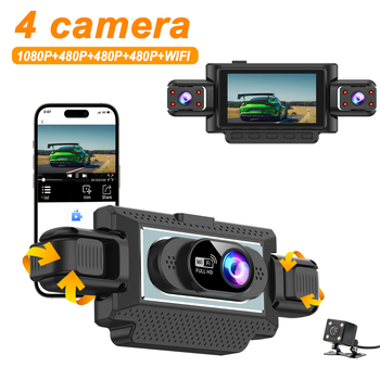 Τετρακαναλική dash cam 1080p με νυχτερινή όραση και Wi-Fi