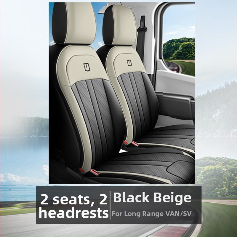 Kompletná sada poťahov predných a zadných sedadiel pre modely Geely 24–26 Long Range Super Van – verzia Cargo s vankúšmi SV New Energy